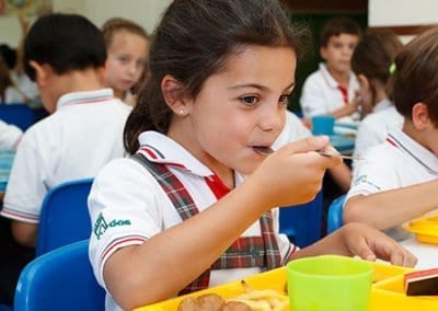 Comedor de primaria en el colegio privado en Las rozas