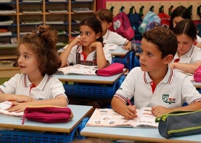 Primary school classes in a private school in Las Rozas